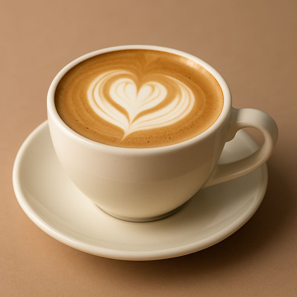 Barista crafting a cappuccino